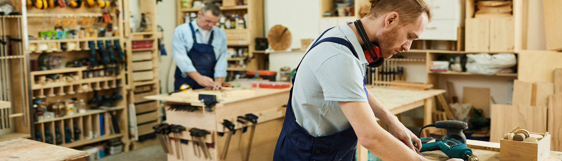men doing woodworking 